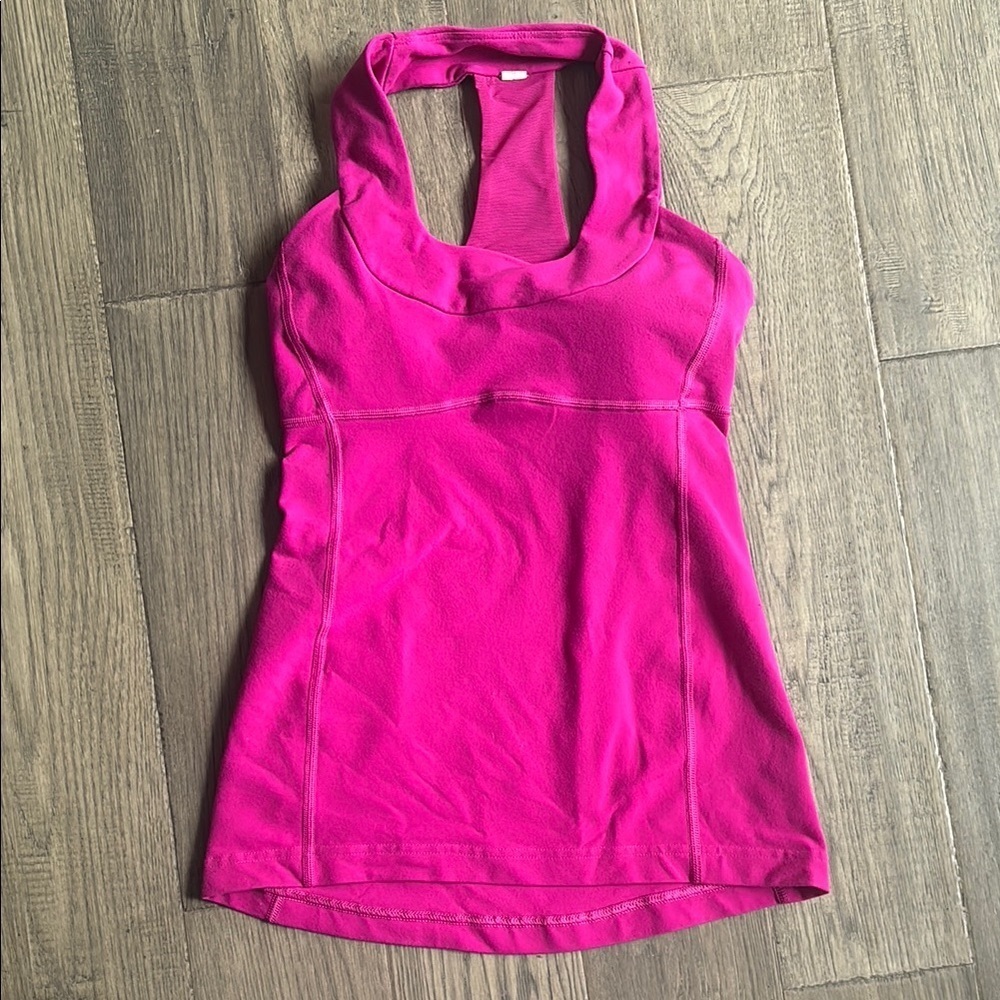 Lululemon | Scoop Neck Tank *Luon in Raspberry Pink Size 4 - Picture 5 of 12